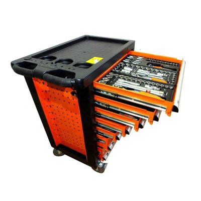 650pcs Professional Car Repair Mechanical Hand Tool Cart