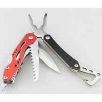 Premium Foldable Mini Stainless Steel Multi Tool Pliers Multi Tool with Carabiner Outdoor tools knives Saw Screwdriver