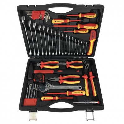 48 pcs professional certified 1000 VDE tool set electric tools GS  approved hand tools insulated screwdrivers pliers